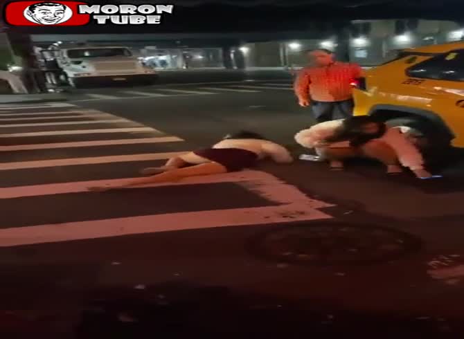 Video :Too inebriated to make the trek home!